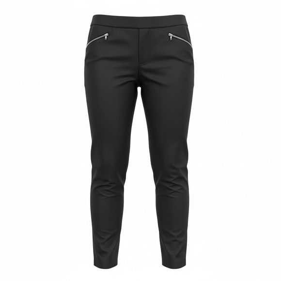 Pants - 🖤 Style & Co Pull-On Pants w/ Silver Zip Detail – Size Medium 🖤